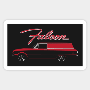 Red 60-63 Falcon Panel Delivery Sticker